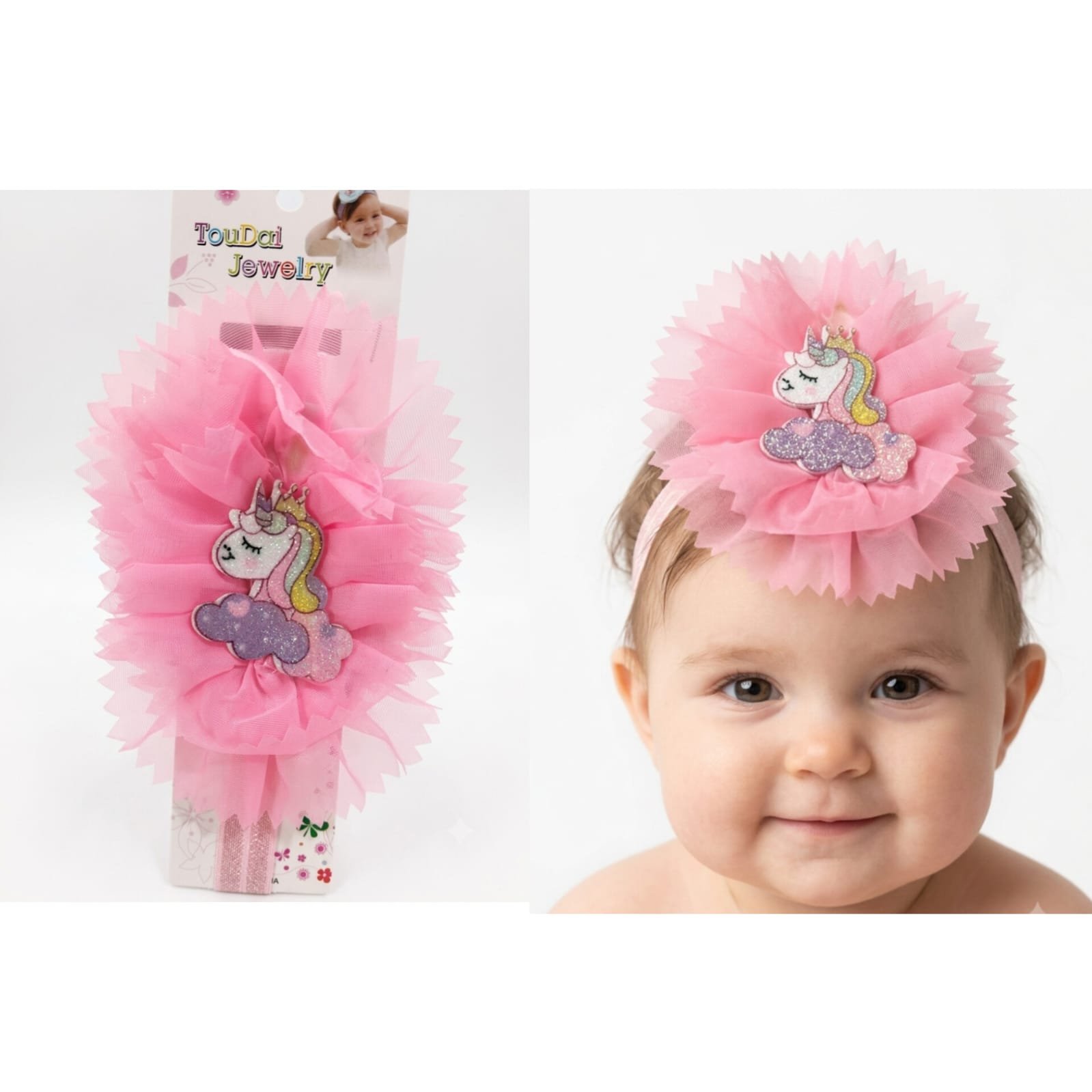 Vincha para niña Unicornio