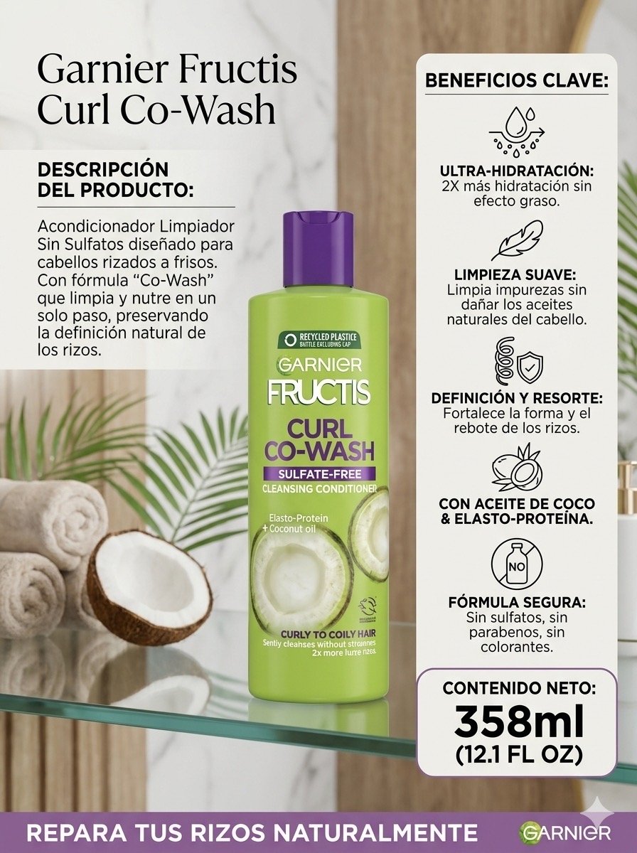 Acondicionador Limpiador para rizos GARNIER