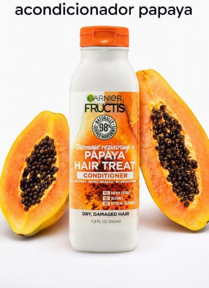 Acondicionador de Papaya GARNIER de 350 ml - Imagen 2
